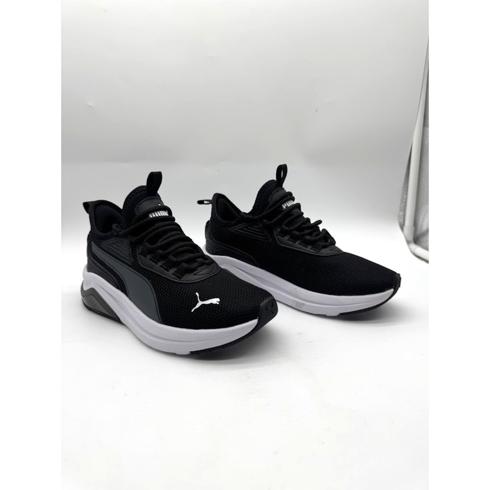 PUMA Amplifier Lace Up  Youth Boys Black, Grey Sneakers Casual Shoes 39815206